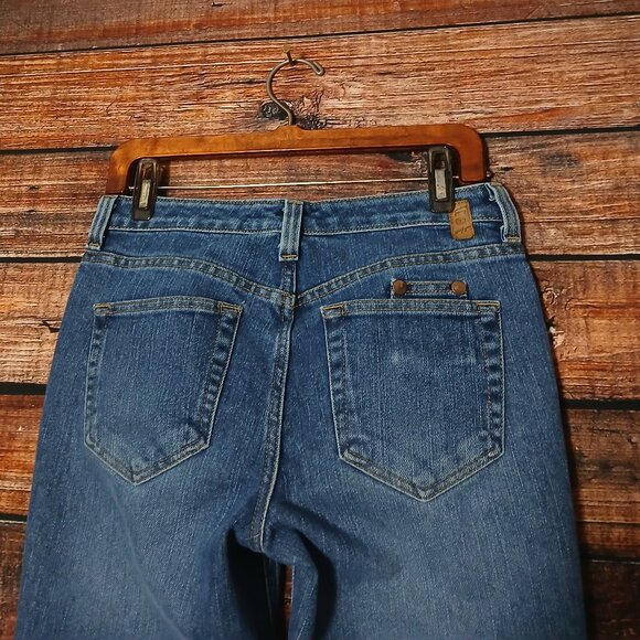 Tommy Hilfiger Hipster Jeans Size 4 Ankle Cuffed Vintage '04 Blue Denim - Picture 5 of 9